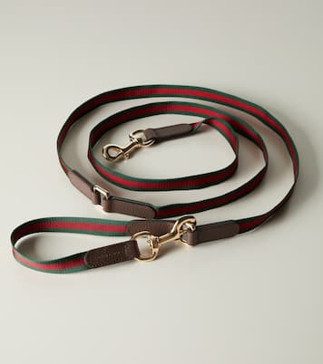 Web Stripe dog leash | Gucci