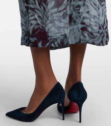 Iriza 85 suede d'Orsay pumps | Christian Louboutin