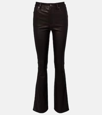Reboot Crop leather bootcut pants | Frame