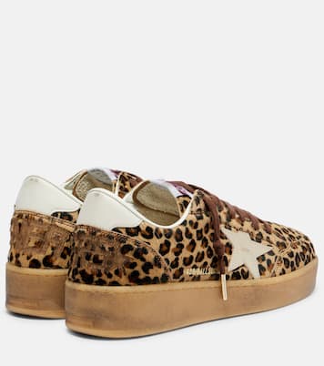 Baskets Ball Star en cuir façon poulain | Golden Goose