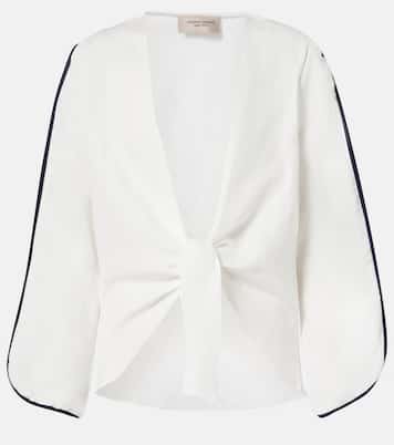 Top Bicolor aus einem Leinengemisch | Adriana Degreas