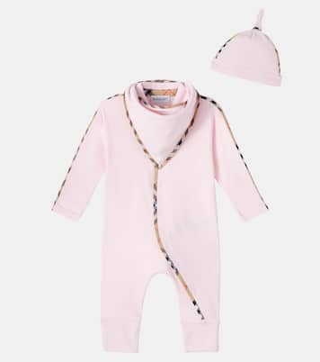 Baby Set aus Spieler, Mütze und Lätzchen | Burberry Kids