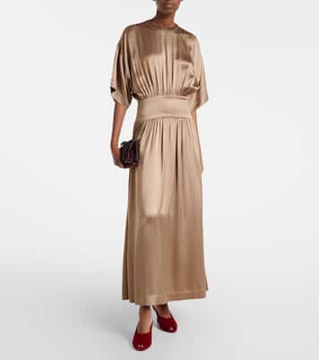 Robe midi en satin | Toteme