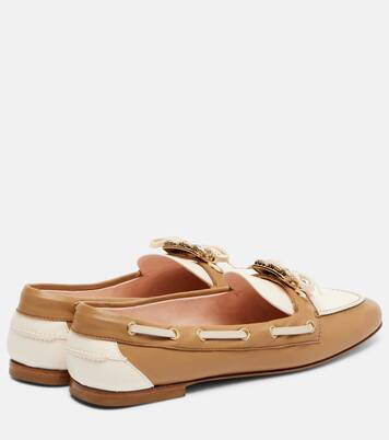 Verzierte Segelschuhe aus Leder | Roger Vivier