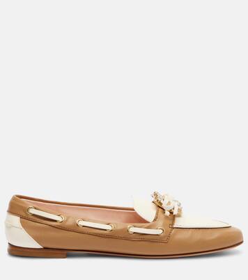 Verzierte Segelschuhe aus Leder | Roger Vivier
