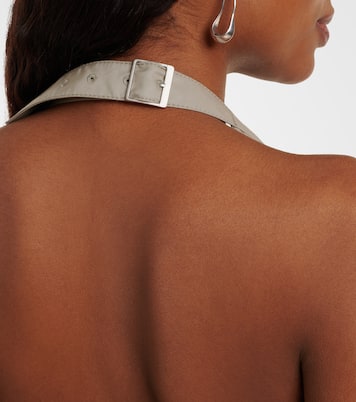 Halterneck cotton-blend top | Wardrobe.NYC