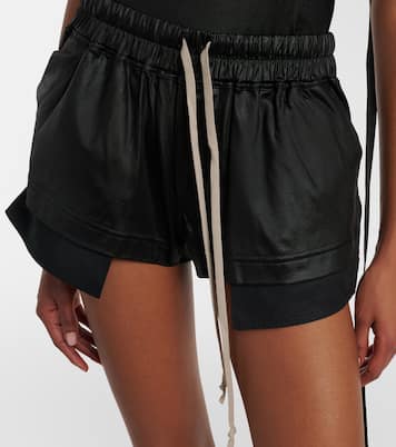 DRKSHDW Fog satin shorts | Rick Owens