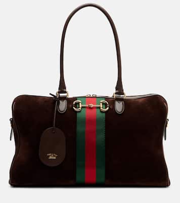 Gucci Borsetto Large suede duffel bag | Gucci