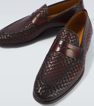 Loafers Woven aus Leder | Magnanni