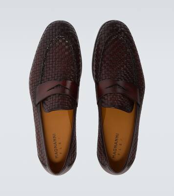 Loafers Woven aus Leder | Magnanni