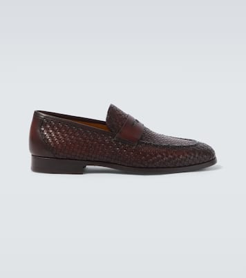 Loafers Woven aus Leder | Magnanni