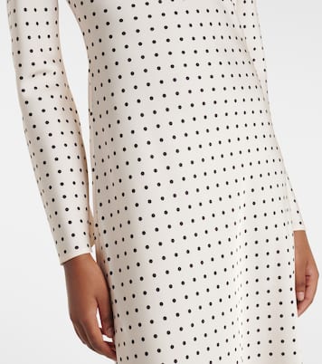 Abito lungo in raso a pois | Rotate