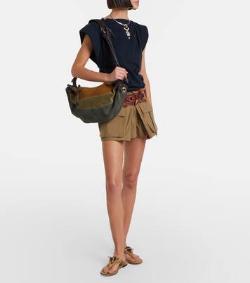 Maia Medium patchwork suede shoulder bag | Isabel Marant