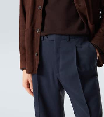 Amo silk wide-leg pants | Saman Amel