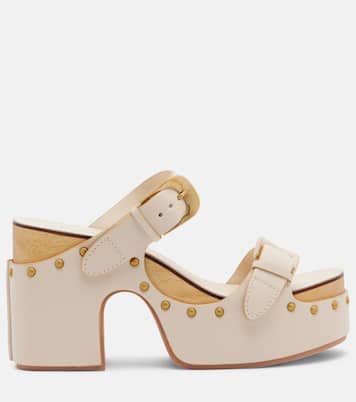 Sandales à plateau Alight en cuir à clous | Zimmermann