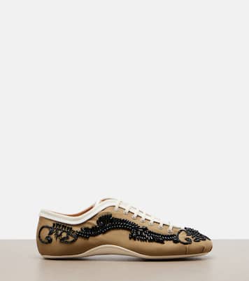 Embellished canvas sneakers | Dries Van Noten