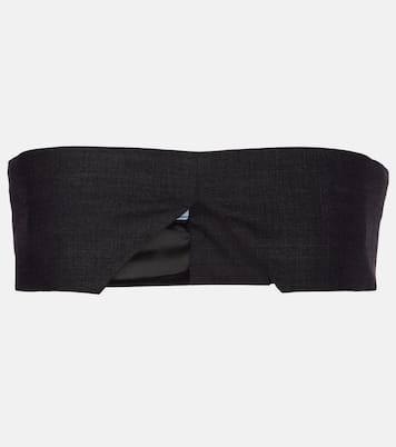 Bandeau-Top aus Wolle | Prada