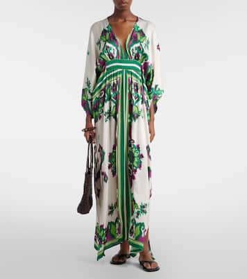 Sol花卉缎布罩衫裙 | Poupette St Barth