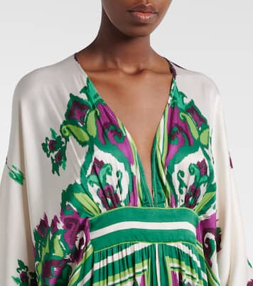 Sol花卉缎布罩衫裙 | Poupette St Barth