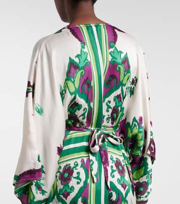 Sol花卉缎布罩衫裙 | Poupette St Barth