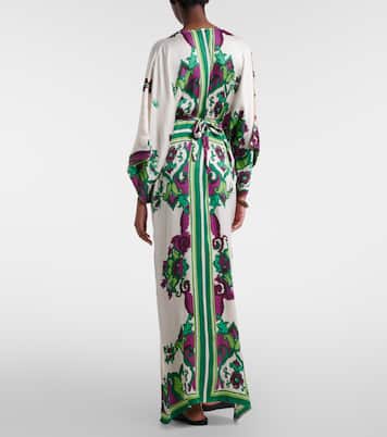 Sol花卉缎布罩衫裙 | Poupette St Barth