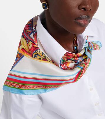 Sciarpa Carretto in twill di seta | Dolce&Gabbana
