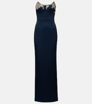 Lessa embellished satin bustier gown | Rebecca Vallance