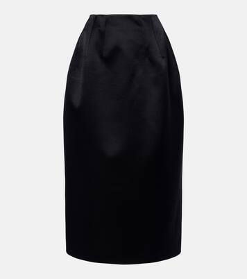 Gamin wool and silk maxi skirt | The Row