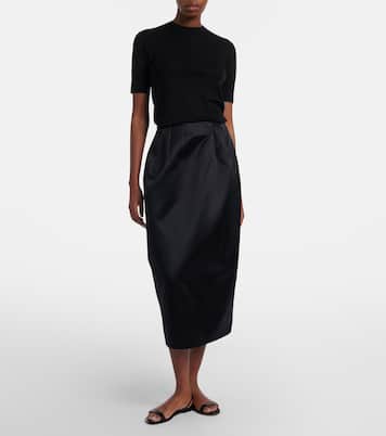 Gamin wool and silk maxi skirt | The Row