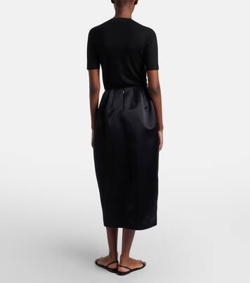 Gamin wool and silk maxi skirt | The Row