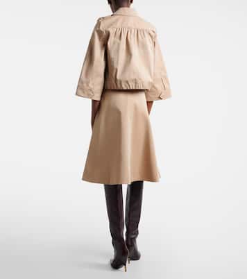 Falda midi Luxury Layer en mezcla de algodón | Dorothee Schumacher