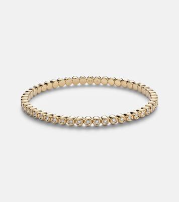 Stretchy 18kt gold bracelet with diamonds | Bucherer Fine Jewellery