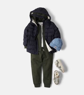 Cotton fleece hoodie and sweatpants set | Moncler Enfant