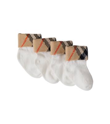 Baby Burberry Check cotton-blend socks | Burberry Kids
