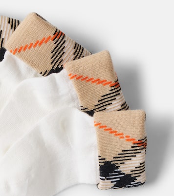 Baby Burberry Check cotton-blend socks | Burberry Kids