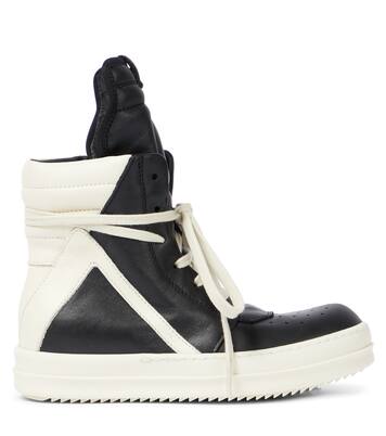 Geobasket high-top leather sneakers | Rick Owens Kids