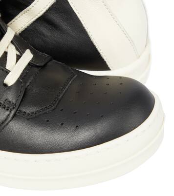 Geobasket high-top leather sneakers | Rick Owens Kids
