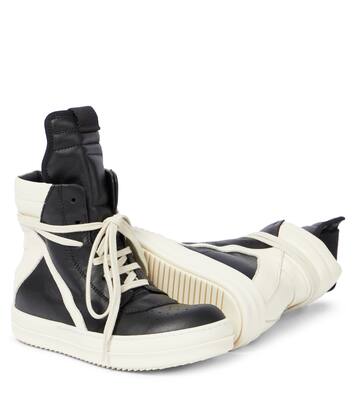 Geobasket high-top leather sneakers | Rick Owens Kids