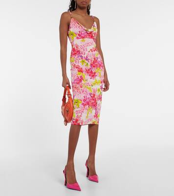 Robe midi en crêpe | Versace