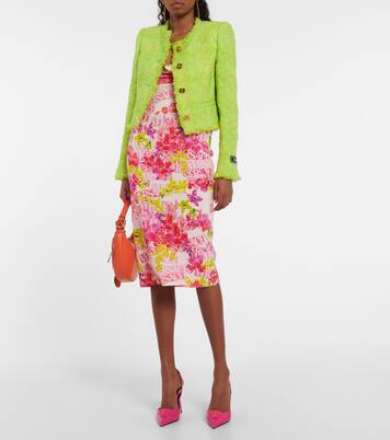 Robe midi en crêpe | Versace