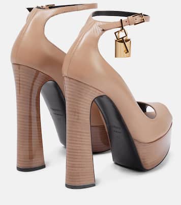 Plateau-Sandalen Padlock aus Leder | Tom Ford