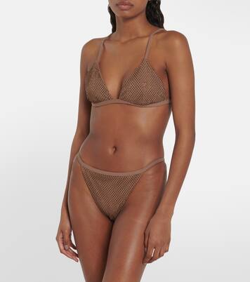 Haut de bikini Joelle à cristaux | Simkhai