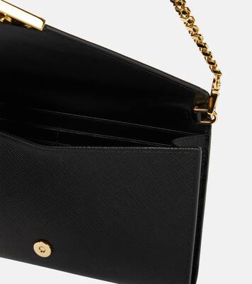 Saffiano leather wallet on chain | Prada
