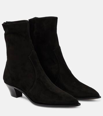 Ankle Boots Brunswick aus Veloursleder | Aquazzura