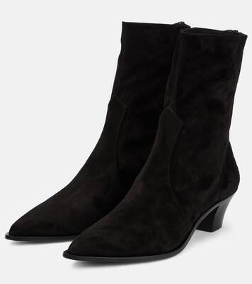 Ankle Boots Brunswick aus Veloursleder | Aquazzura