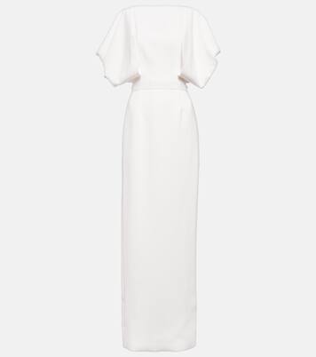 Robe de mariée longue Clementine en crêpe | Roksanda
