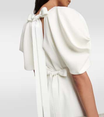 Robe de mariée longue Clementine en crêpe | Roksanda