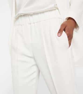 Hose aus Crêpe | Brunello Cucinelli