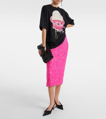 Midirock mit Pailletten | Rotate