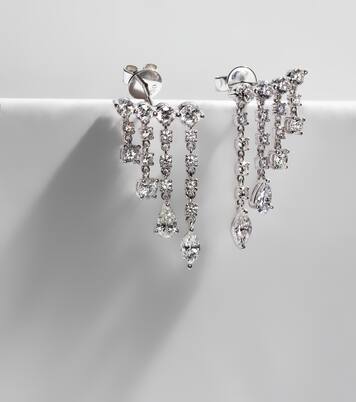 Orecchini Small in oro  bianco 18kt con diamanti | Anita Ko